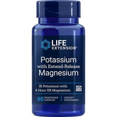 Life Extension Калий с магнием пролонгированного действия, 60 растительных капсул