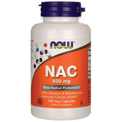 NOW Foods Nac 600 мг 100 растительных капсул