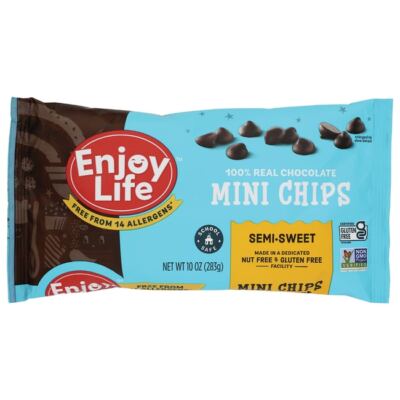 Мини-чипсы Enjoy Life, полусладкие, 10 унций, упаковка