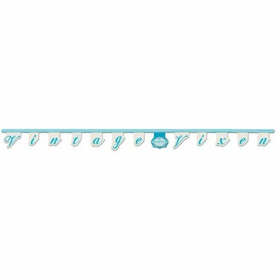 Vintage Vixen-50 Jointed Banner Paper 7'' x 8' Fifty Birthday Decorations