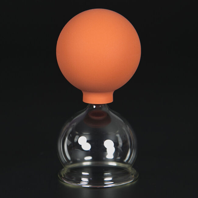 Schröpfglas Schröpfgläser mit Saugball med. Schröpfen Original Lauschaer Glas