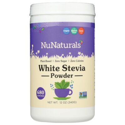 NuNaturals Белый порошок стевии 12 унций Pwdr