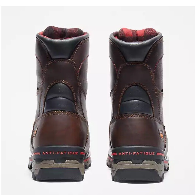 Pre-owned Timberland Pro Men's  Boondock Waterproof Insulated Ct Brown 8" Boot Tb0a128p 214
