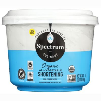Spectrum Essentials Органическое растительное растительное масло для укорочения, 24 унции твердого масла