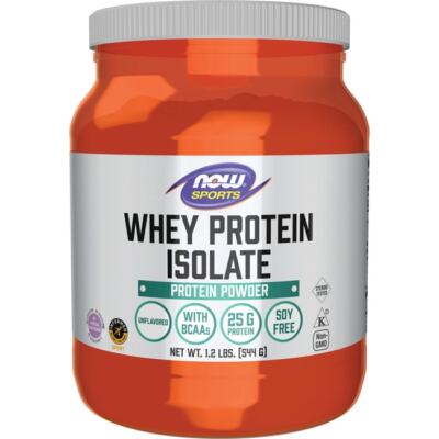 NOW Foods Изолят сывороточного протеина - без вкуса 1,2 фунта Pwdr