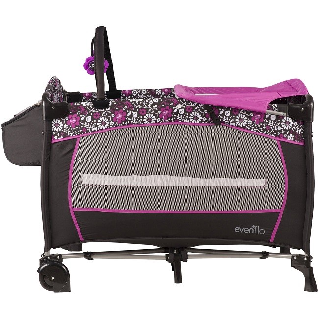 Playpen Pack Play Change Crib Bassinet Bed Travel Baby Infant Portable Toy Bar