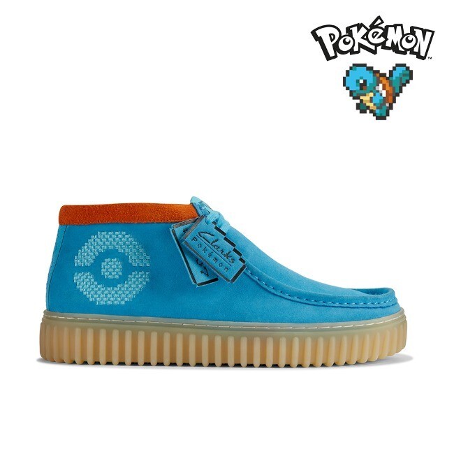 Pre-owned Clarks Torhill X Pokémon Torhill Explore Blue Suede, "2023"