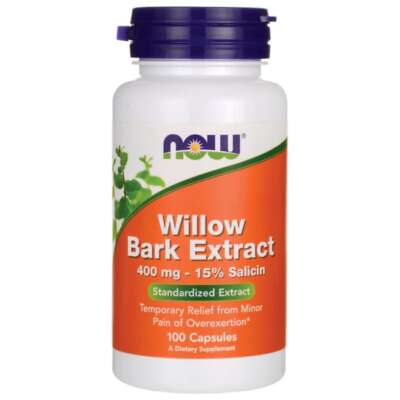 NOW Foods Экстракт коры ивы 400 мг 100 капсул