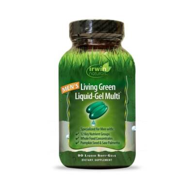Irwin Naturals Mens Living Green Жидкость-гель Мульти 90 г