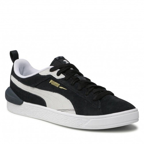 Мужские кроссовки Puma Suede Bloc, размер 13, повседневная обувь, черные кроссовки #8302