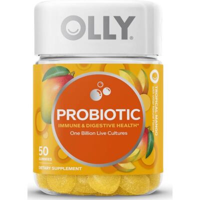 Olly Probiotic - Тропическое манго 1 миллиард КОЕ 50 жевательных таблеток