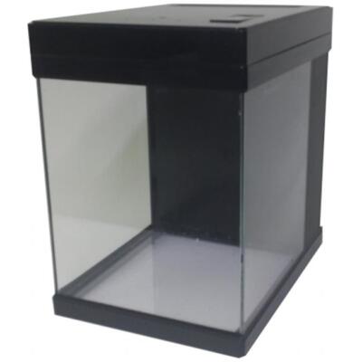 JBJ MT-208DX-B 3 gal Cubey Remote Control LED Aquarium Fish Tank- Black
