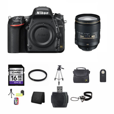 Nikon D750 DSLR Camera w/24-120mm Lens 16GB Full Kit