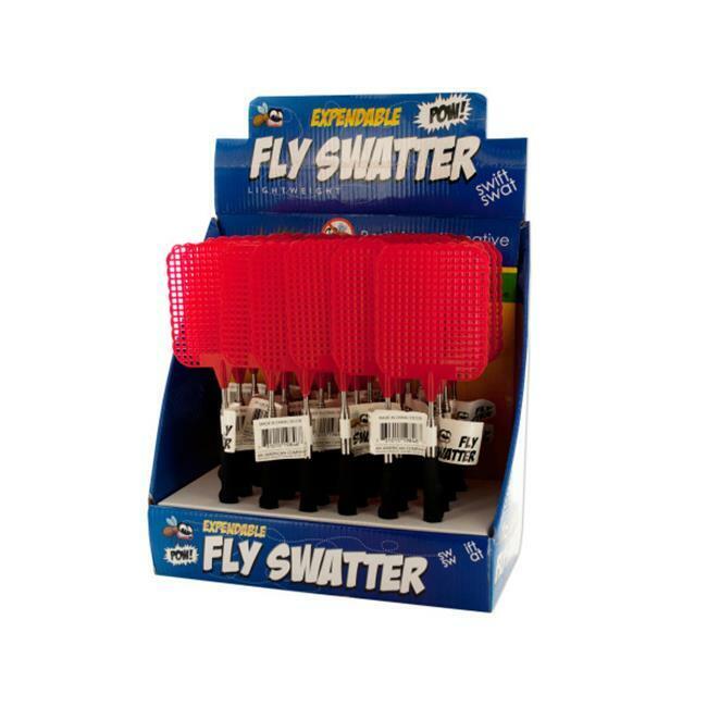 Bulk Buys OC578-24 Extendable Fly Swatter Countertop Display