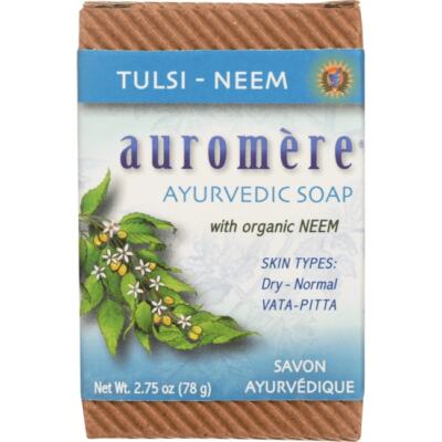 Аюрведическое мыло Auromere Tulsi-Neem 2,75 унции (S)