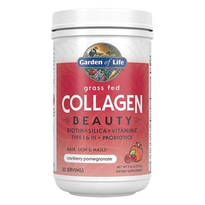 Garden of Life Grass Fed Collagen Beauty - Клюква и гранат 9,52 унции Pwdr