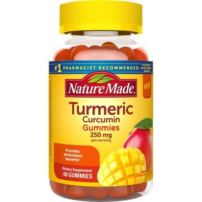 Nature Made Turmeric Curcumin Gummies - Mango 250 мг 60 жевательных резинок