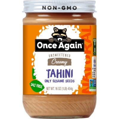 Once Again Creamy Tahini - несладкая банка 16 унций