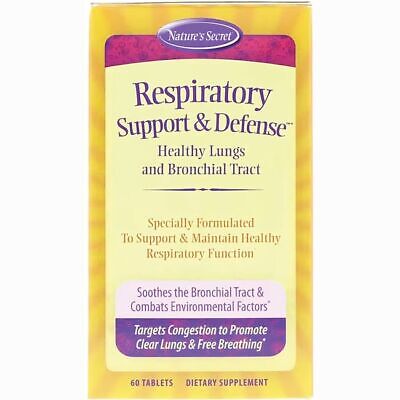 Nature's Secret Respiratory Support & Defense 60 Tabs