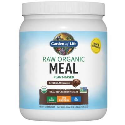 Garden of Life Raw Organic Meal Plant-Based - Шоколад 19,01 унции Pwdr