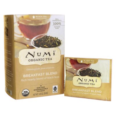 Numi Organic Tea Black Tea - Смесь для завтрака, 18 пакетиков