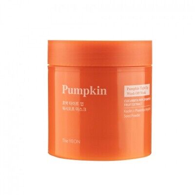TheYEON Pumpkin Tight Up Wash Off Mask, Korean cosmetics, Kbeauty, sample