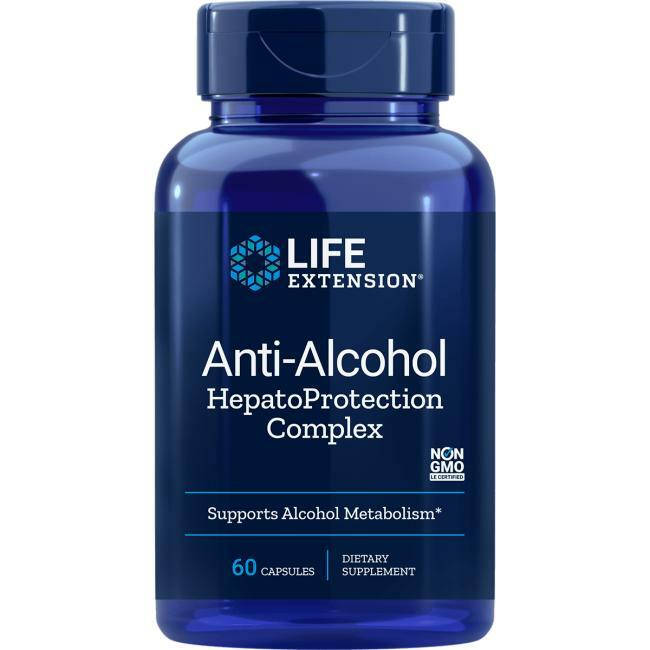 Life Extension Антиалкоголь с комплексом HepatoProtection 60 Caps - Глутатион