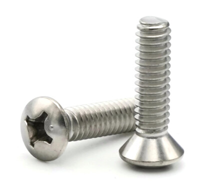 5/16''-18 | 316 Stainless Steel Phillips Oval Head Machine Screws - Select Size