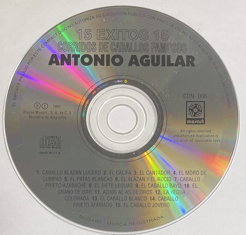 アントニオ・アギラ　15 CORRIDOS FAMOSOS 15 Éxitos: Corridos Famosos - Album by Antonio Aguilar | Spotify