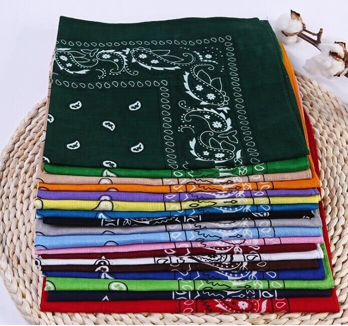 Lot 6/12 Wholesale Paisley Print Bandana 100% cotton Head Warp Scarf Face Mask 