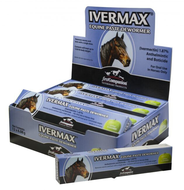 Ivermax Equine Paste Anthelmintic and Boticide for Horses 0.21 oz