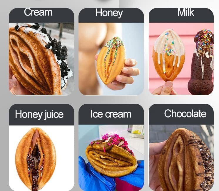 Kolice Commercial Strange Shape Waffle Maker Waffle Machine,5 grills