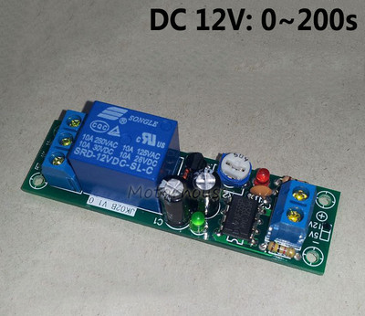DC 5v 12v Adjustable Time Delay Turn on NE555 Timer Switch Relay Module Car