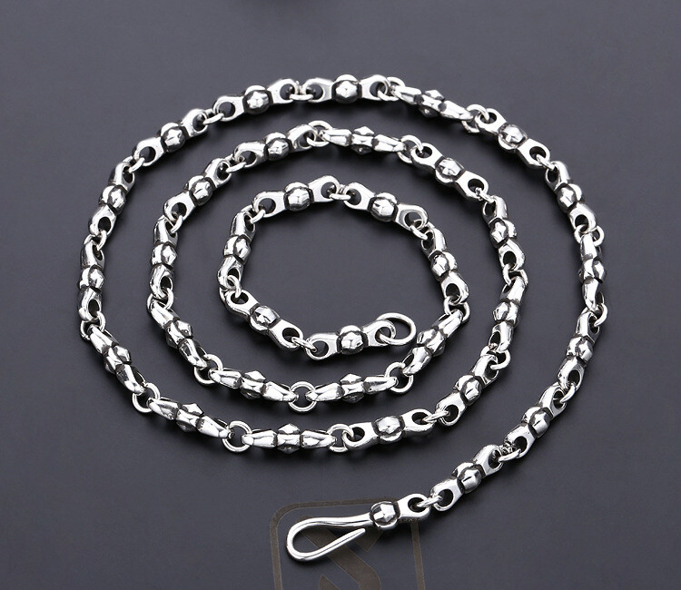 アクセサリー vintage silver925 necklace Pure S925 Sterling Silver 925 Originality Niche Vintage