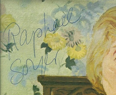 RAPHAEL SOYER - Artist - GENUINE HAND SIGNED COLOR PORTRAIT (Artist's Mother)