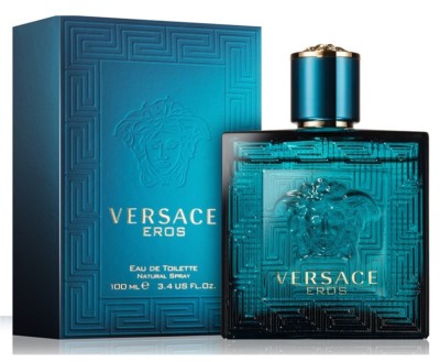 Versace Eros For Men Cologne 3.4 oz ~ 100 ml EDT Spray ~ NIB