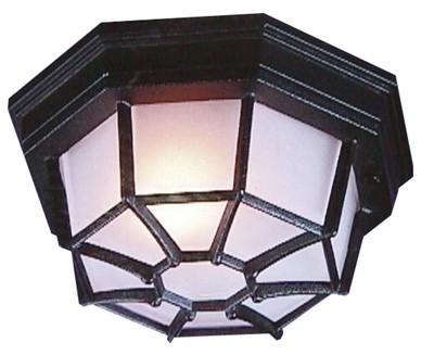 Craftmade Z390 Black Bulkheads 1-Light Outdoor Ceiling Fixture