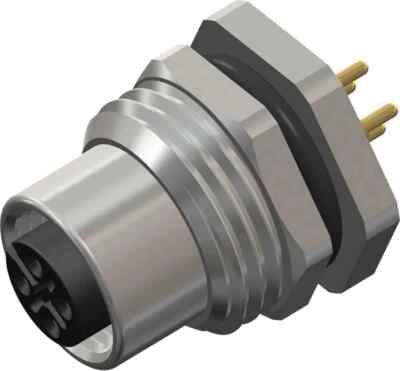 RS Pro CPF12 CIRCULAR M12 CONNECTOR PCB Termination, 4-Contacts Socket