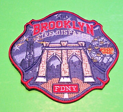 NEW YORK  FDNY  BROOKLYN  FIRE DISPATCH  NY 4 1/2''  FIRE DEPT  PATCH