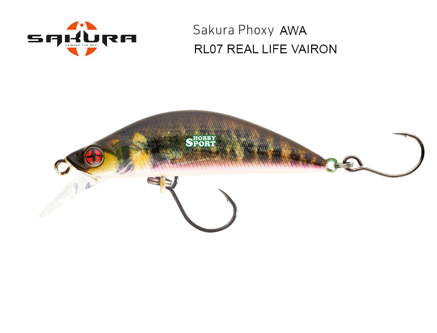 SAKURA PHOXY AWA 50S COL. RL07 REAL LIFE VAIRON MINNOW SINKING 5 GR FIUME LAGO