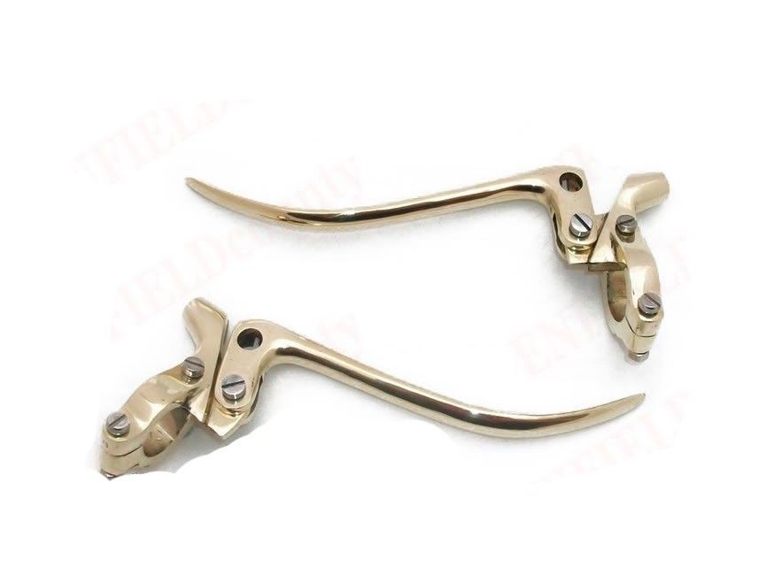 Brass Brake & Clutch Lever Set 1" Fits Triumph Norton BSA Ariel Vintage Bike