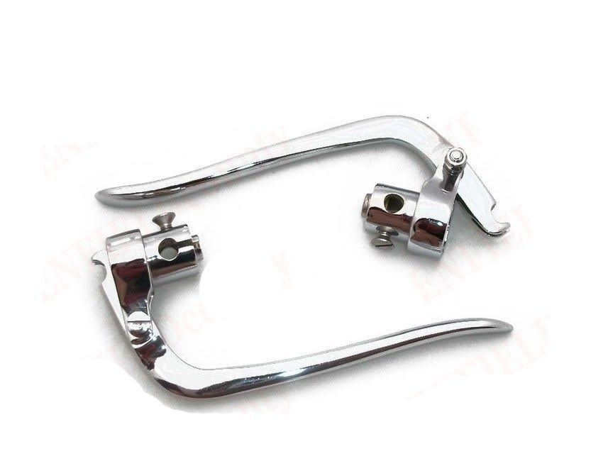 Inverted Chrome Plated Brake Clutch Lever Set 7/8 Inch Fits Triumph BSA 
