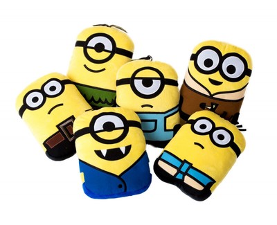 Original Minions - Plüsch Kissen Dekokissen Kuschelkissen Zierkissen 30 x 20 cm