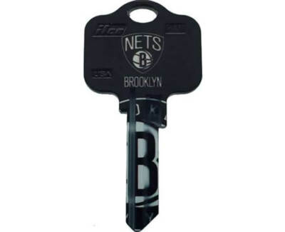 RARE~ HARD TO FIND ILCO SCHLAGE SC1 BROOKLYN NETS  LOGO KEY BLANK