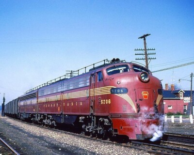 PENNSYLVANIA RAILROAD E-8AA Gare RATP SNCF Cheminot Pacific Locomotive Train