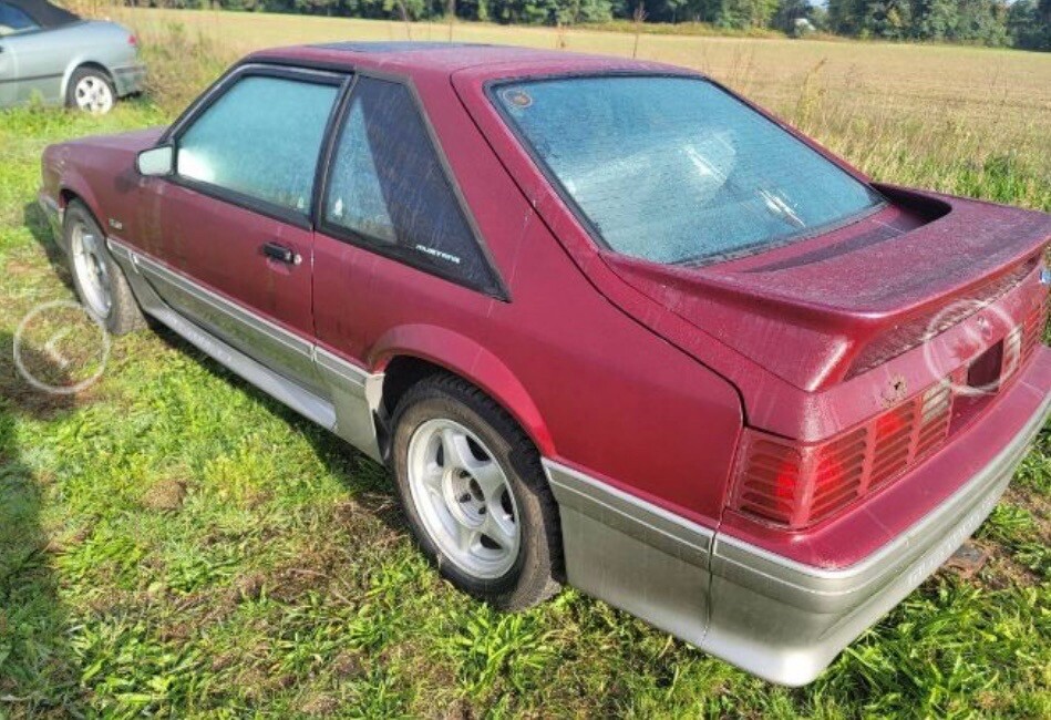 1989 Ford Mustang Hatchback Red RWD Manual GT 25TH ANNIVERSARY