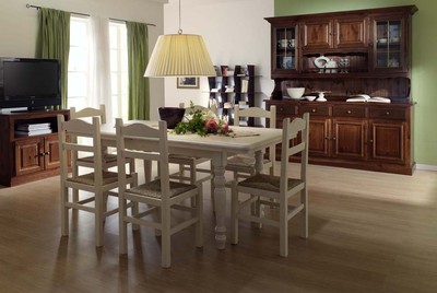 CREDENZA CRISTALLIERA RUSTICA IN LEGNO PINO MASSELLO IN VARI COLORI  OFFERTA