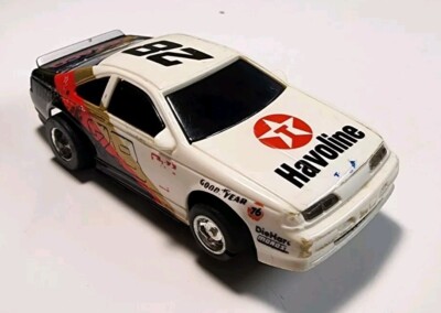 Vintage Tyco #28 Havoline Texaco Ford Thunderbird HO Slot Car 440-X2 NASCAR 