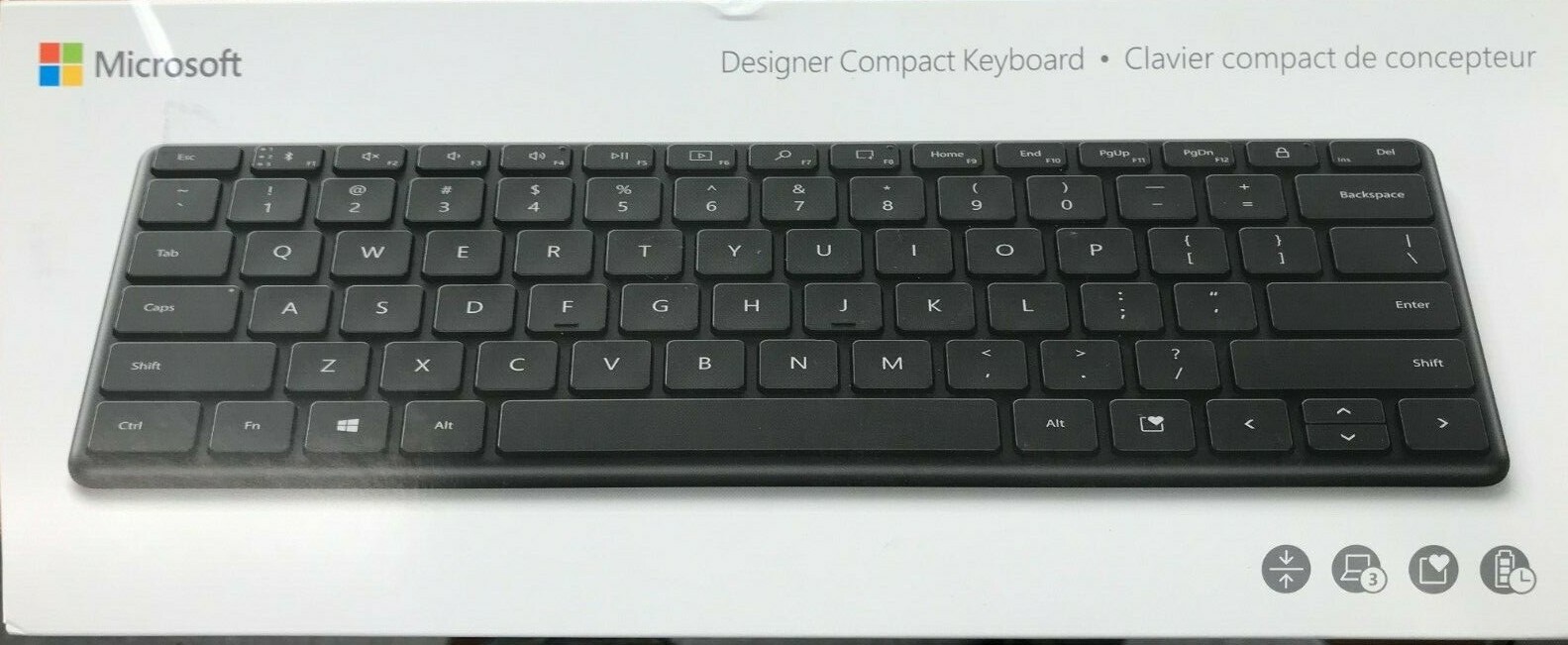 Microsoft - Microsoft designer compact keyboard US輸入 Amazon.com: Microsoft Designer Compact Keyboard - Matte
