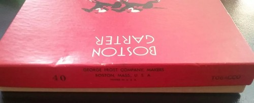 Vintage BOSTON GARTER Sock Suspenders New Old Stock 1930's  Tobacco